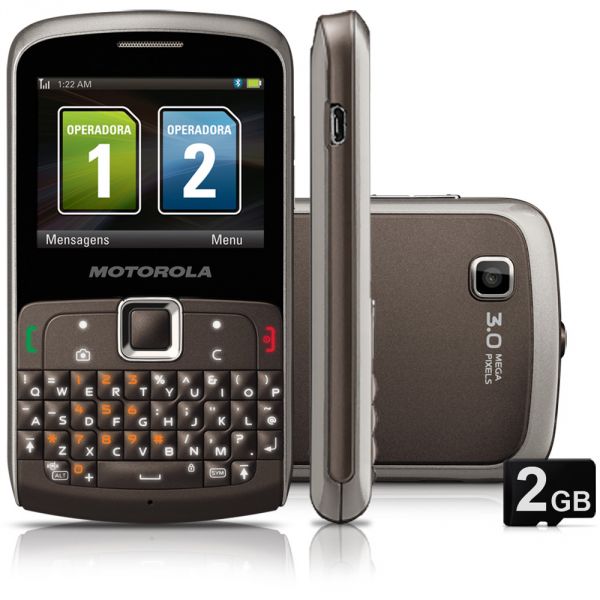 Celular Motokey EX115 Dual Chip - Preto e Grafite - Desbloqu